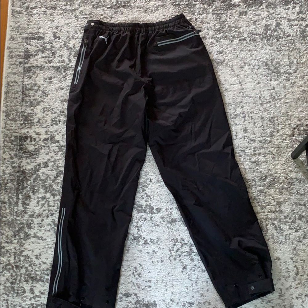 PUMA GOLF - storm cell black rain pants medium